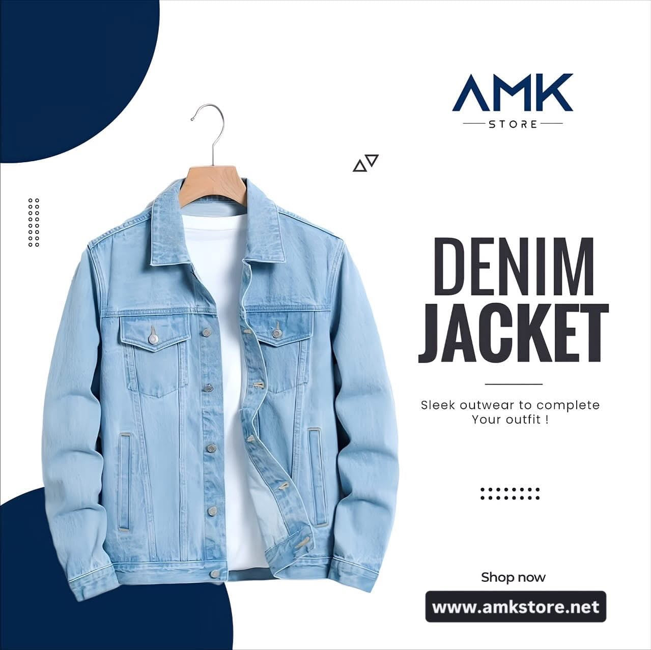 Denim Jacket - Ice Blue