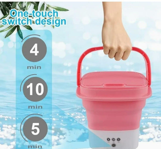 Mini Portable Washine Machine Pink