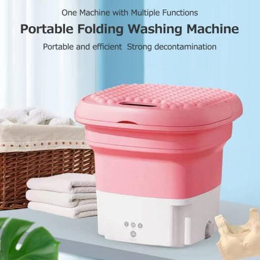 Mini Portable Washine Machine Pink