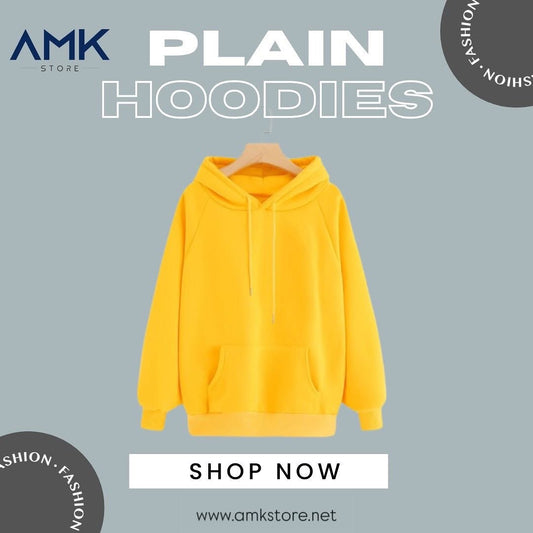Plain Hoodies - Yellow