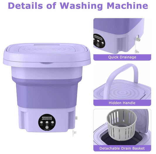 Mini Portable Washine Machine Purple