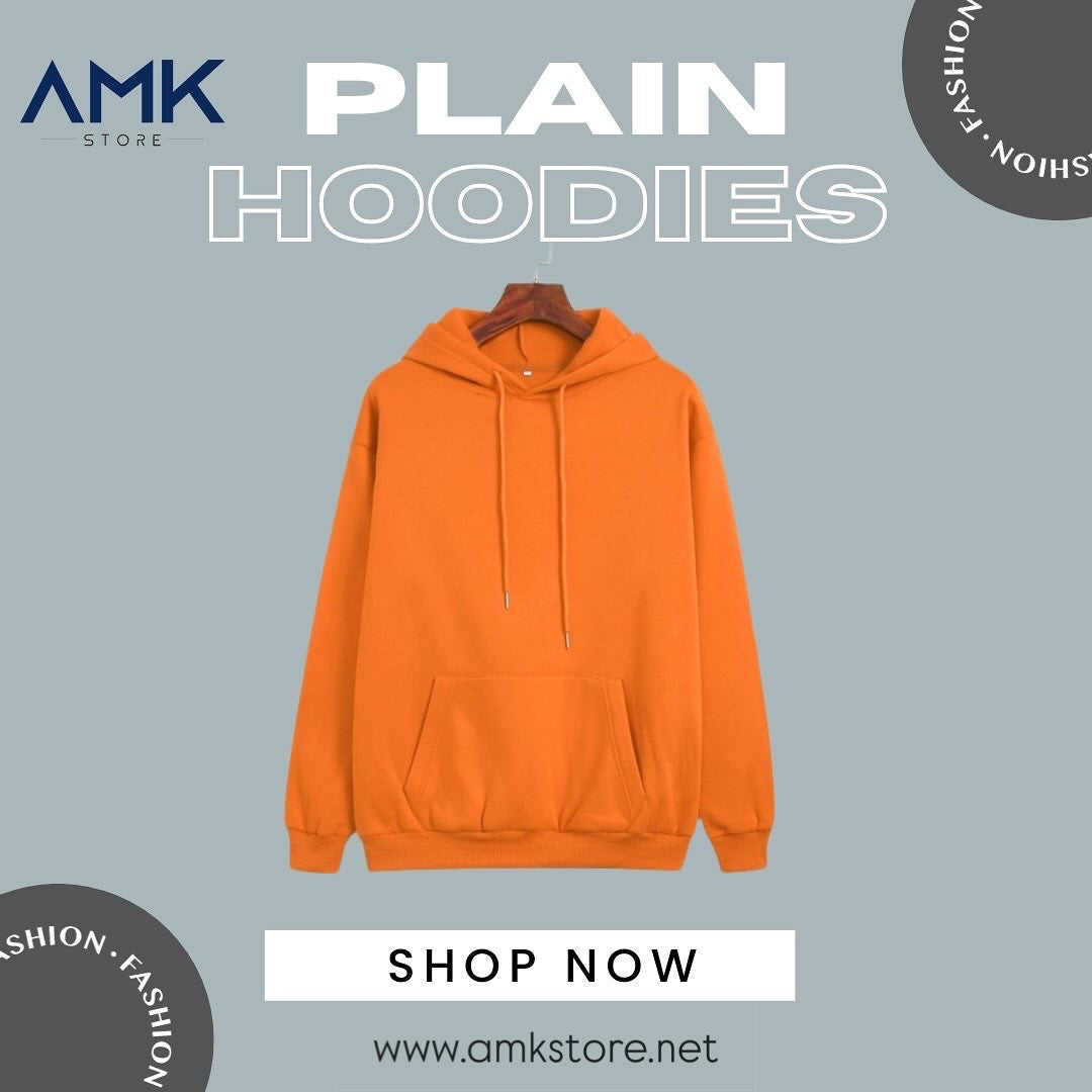 Plain Hoodies - Orange