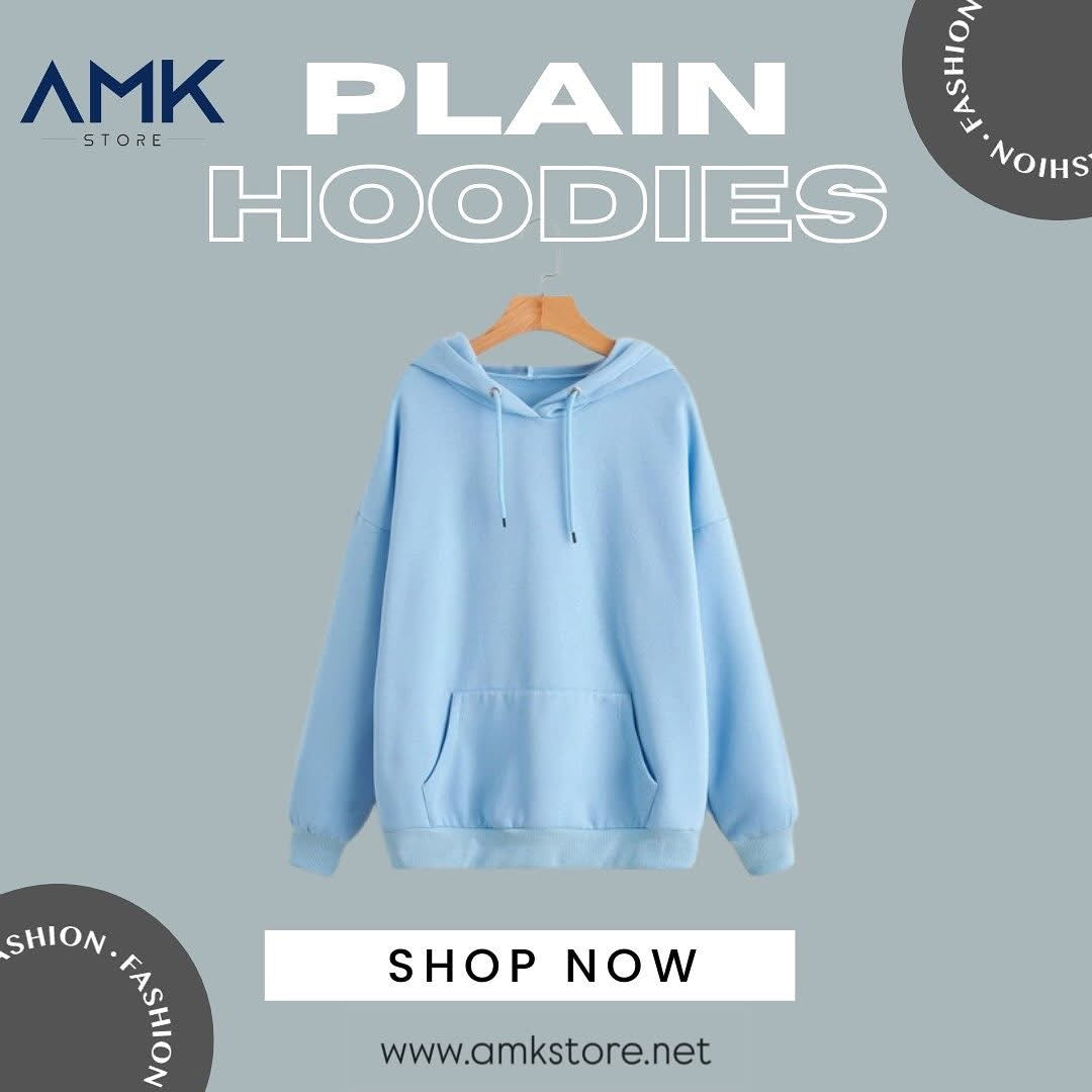 Plain Hoodies - light blue