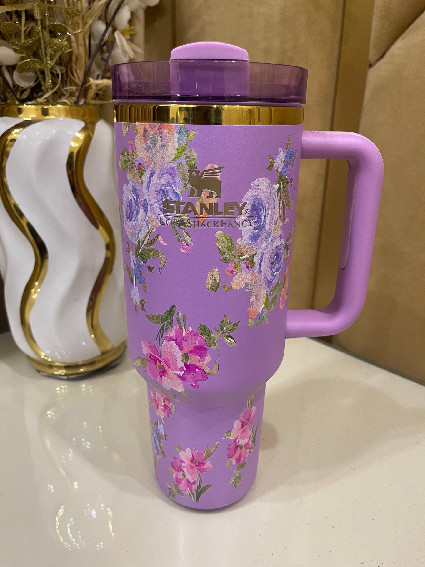 Stanley x Love Shack Fancy - Tumbler Quencher Purple 40oz