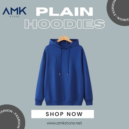 Plain Hoodies - Dark Blue