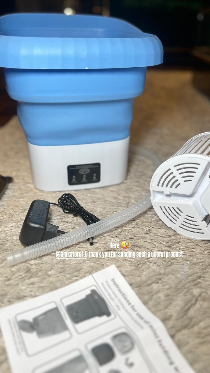 Mini Portable Washine Machine Blue
