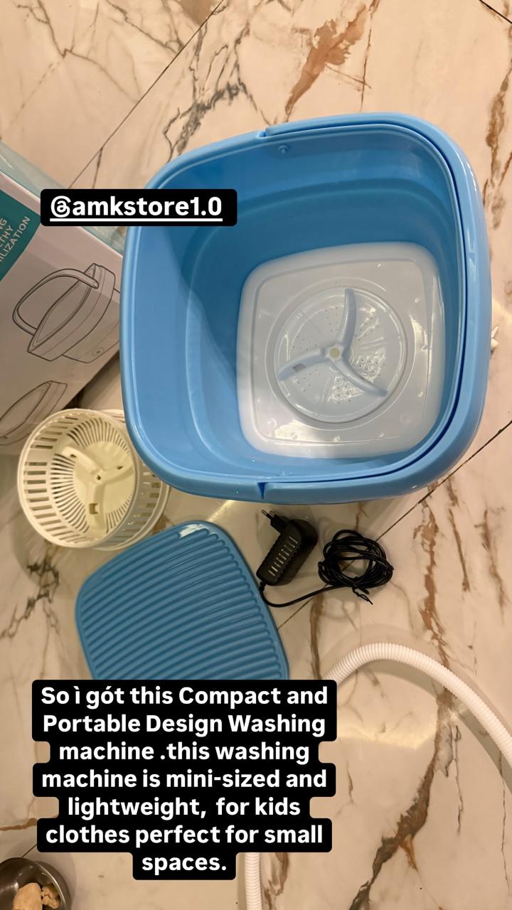 Mini Portable Washine Machine Blue